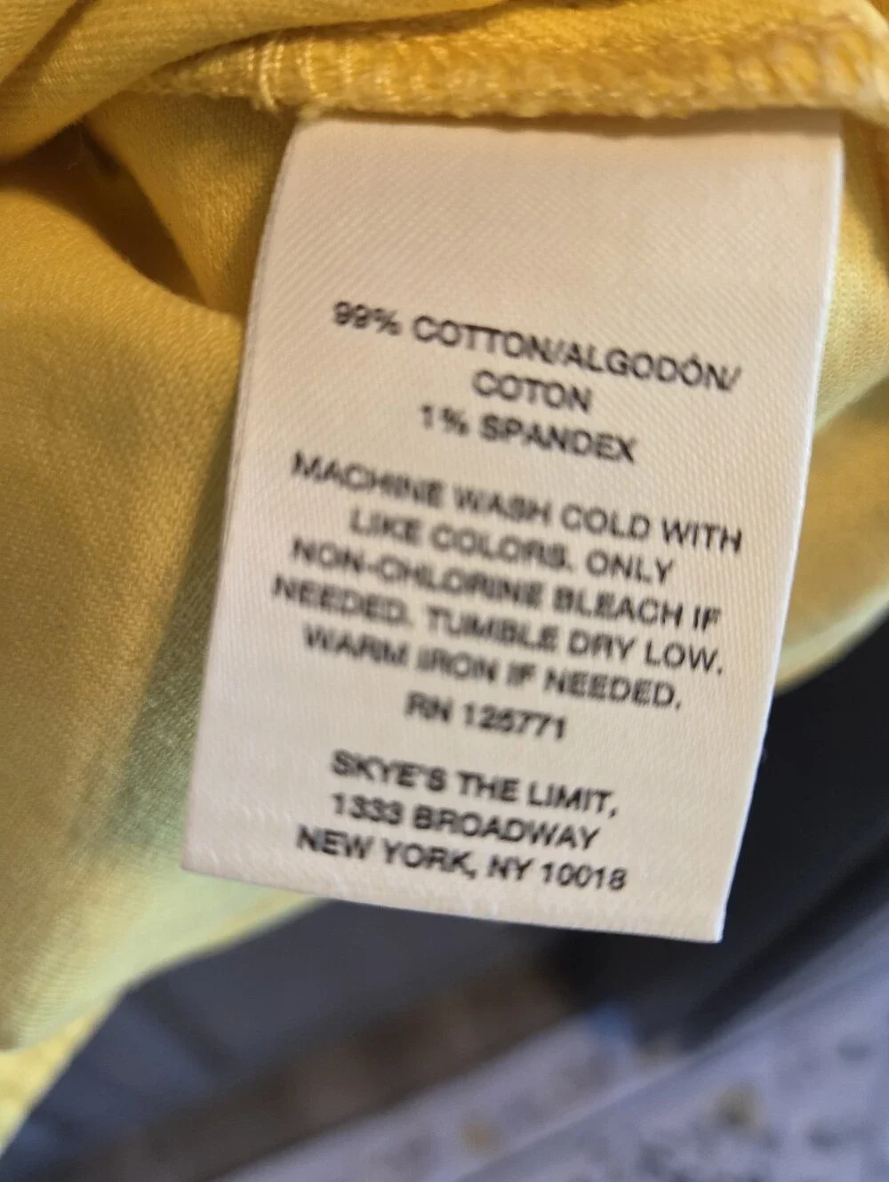SKYE'S THE LIMIT YELLOW JEAN JACKET P/M